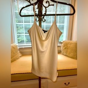 Express cowl neck tank top. Size M. Color: cream